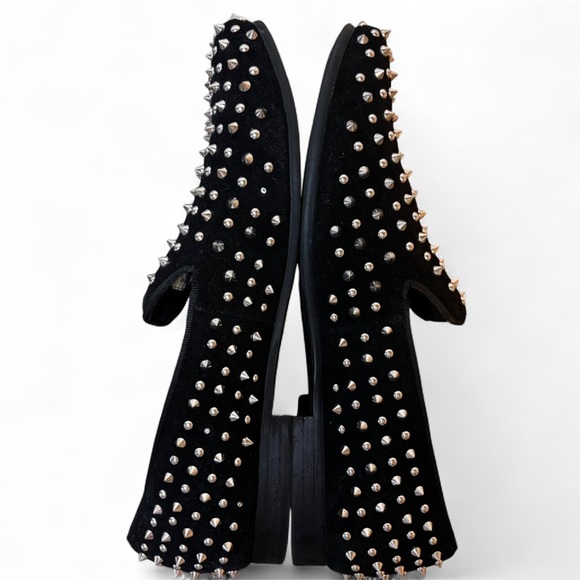 STEVE MADDEN Men’s Black Studded Loafers NWOB size 10 - Picture 4 of 7